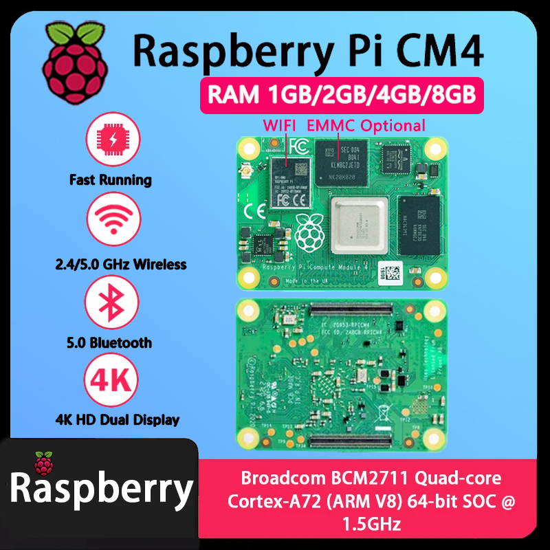 Raspberry Pi Compute Module 4 8Gb 32Gb Emmc - Raspberry Pi CM4 1GB/2GB/4GB/8GB RAM BCM2711