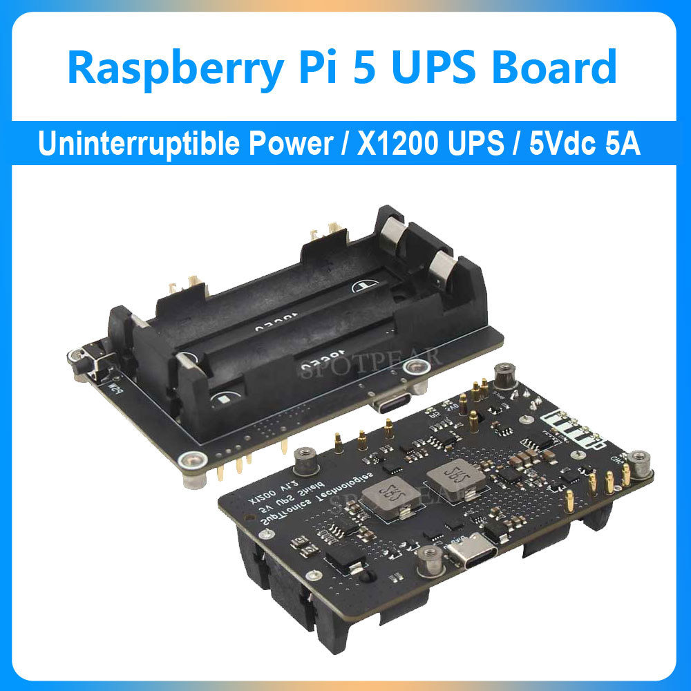 Raspberry Pi 5 UPS Expansion B - Raspberry Pi Uninterrupted Power Supply Ups 18650 review and price